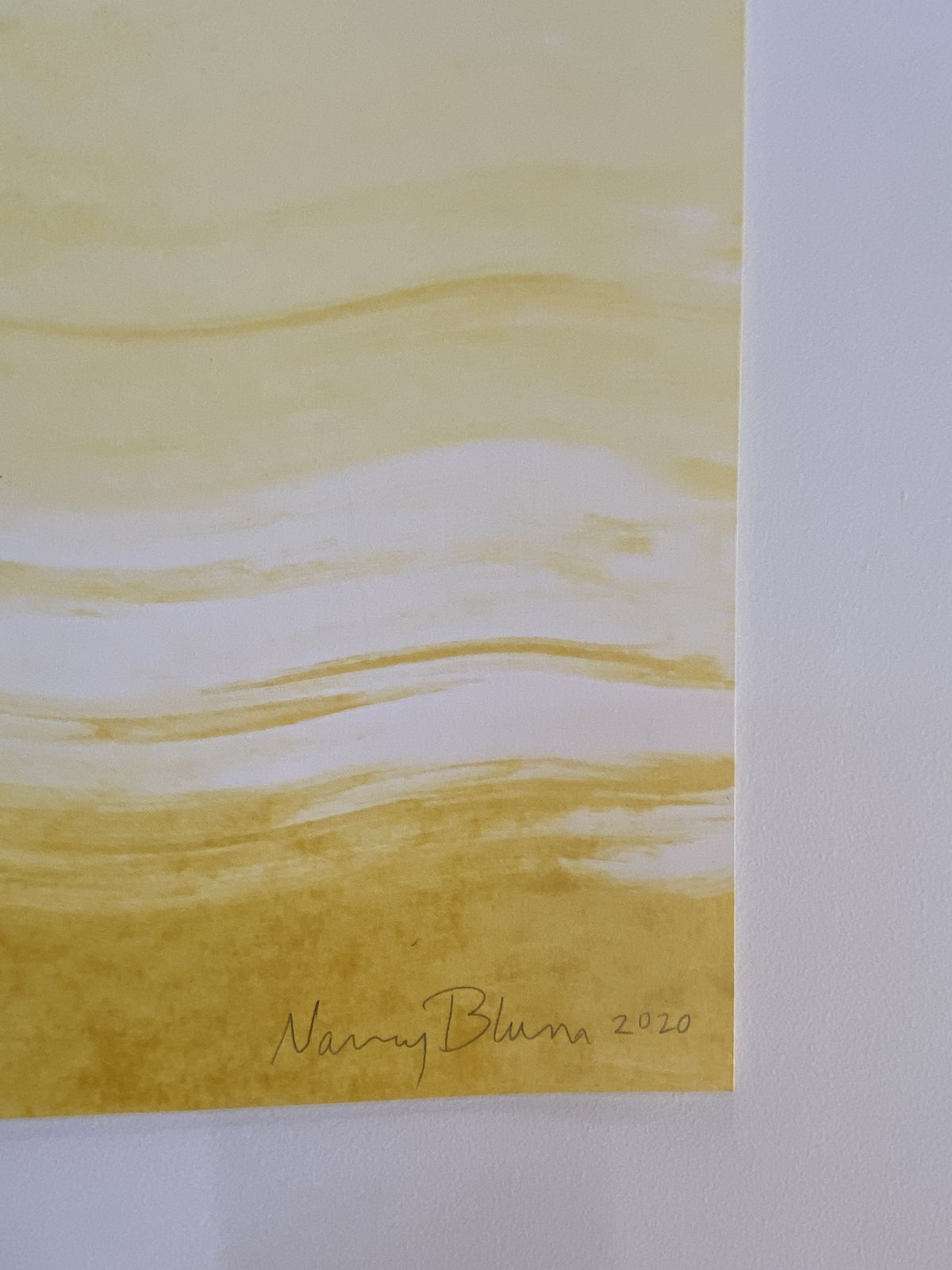 Nancy Blum, Mauve on Gold, 2020