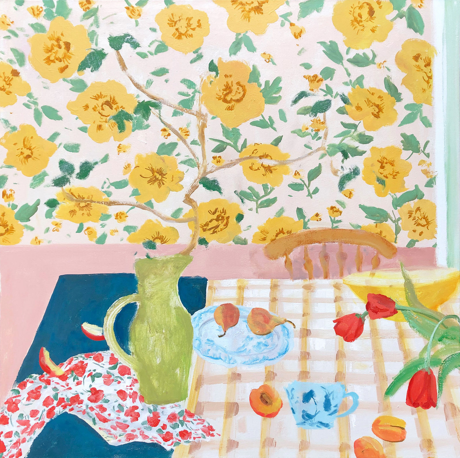 Melanie Parke, Peaches and Stems, 2022