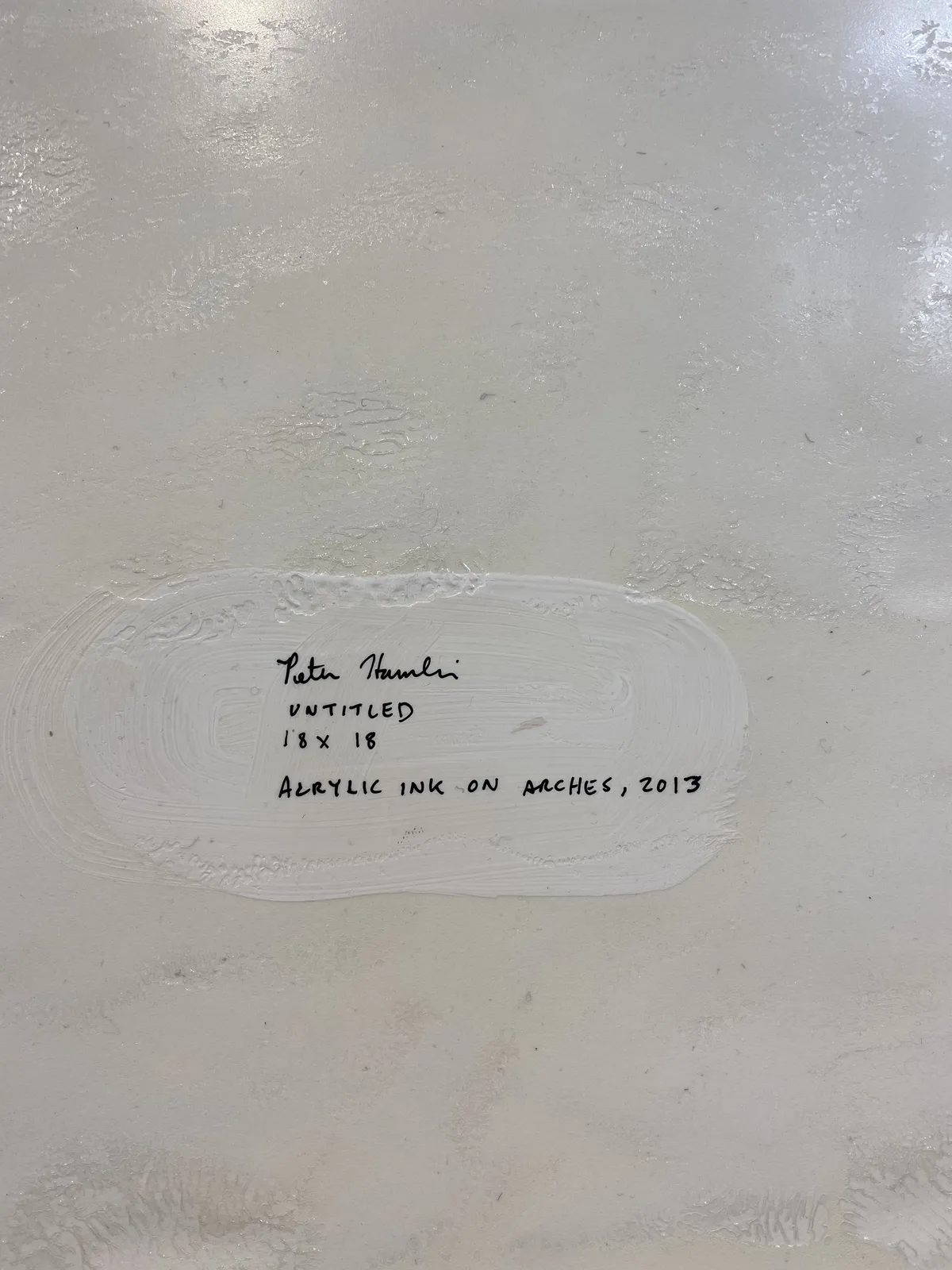 Peter Hamlin, Untitled, 2013