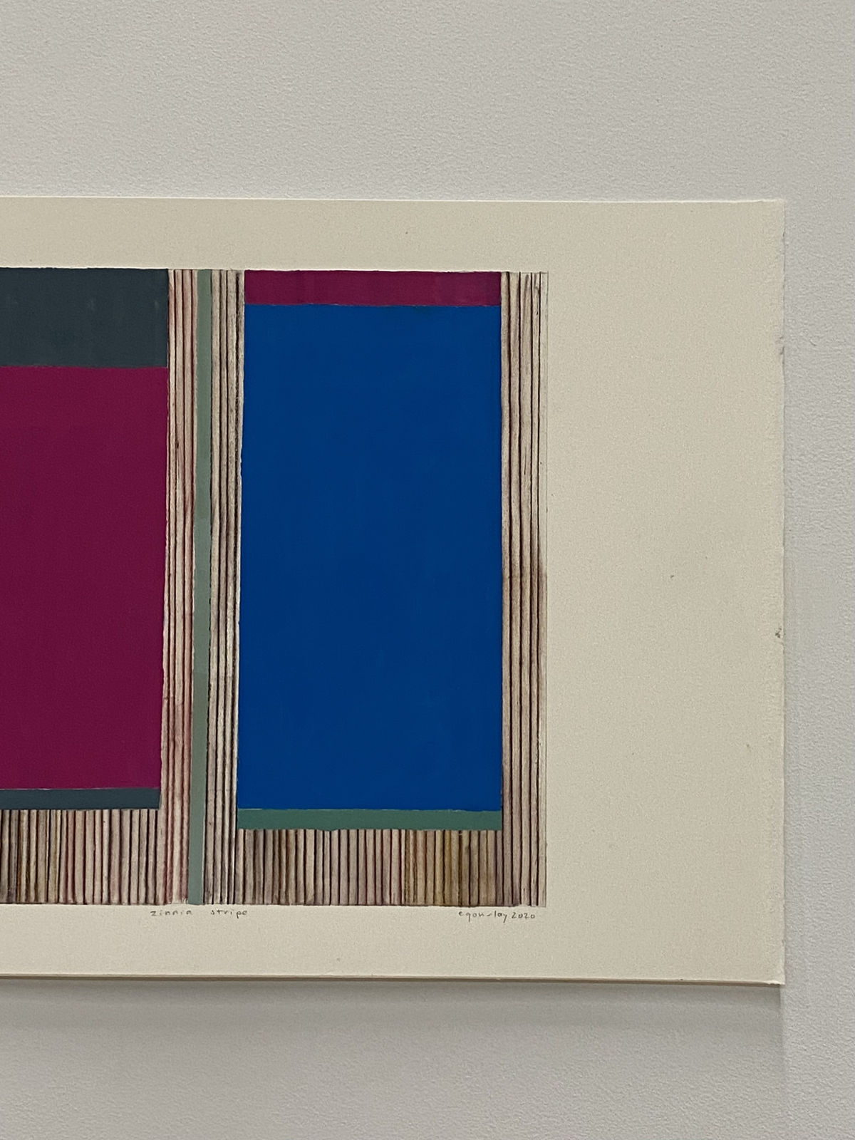Elizabeth Gourlay (estate), Zinnia stripe, 2020