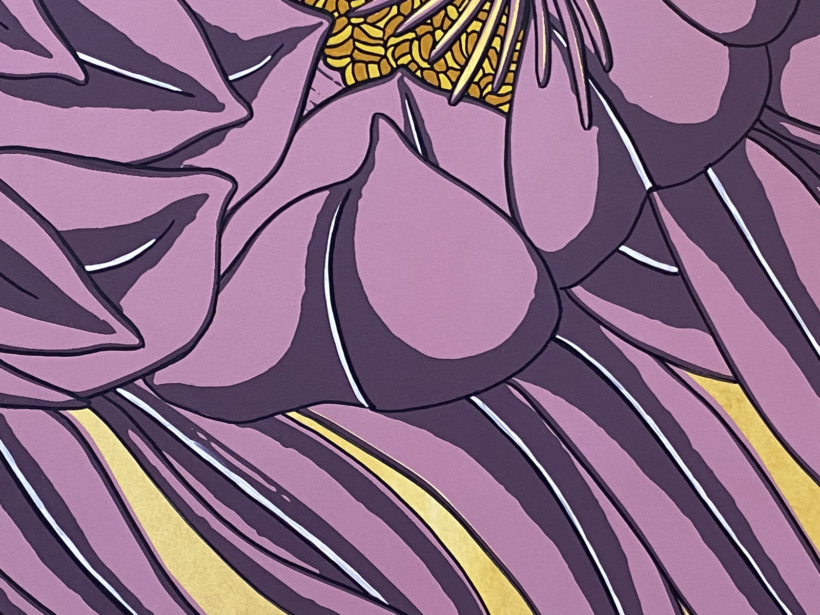 Nancy Blum, Mauve on Gold, 2020