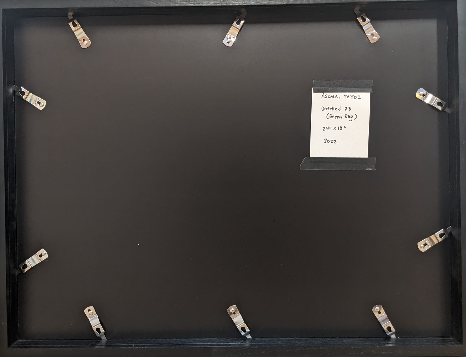 Yayoi Asoma, Untitled 28 (Green Rug), 2022