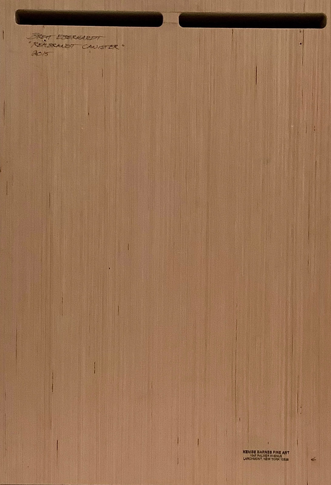 Brett Eberhardt, Rembrandt Canister, 2015