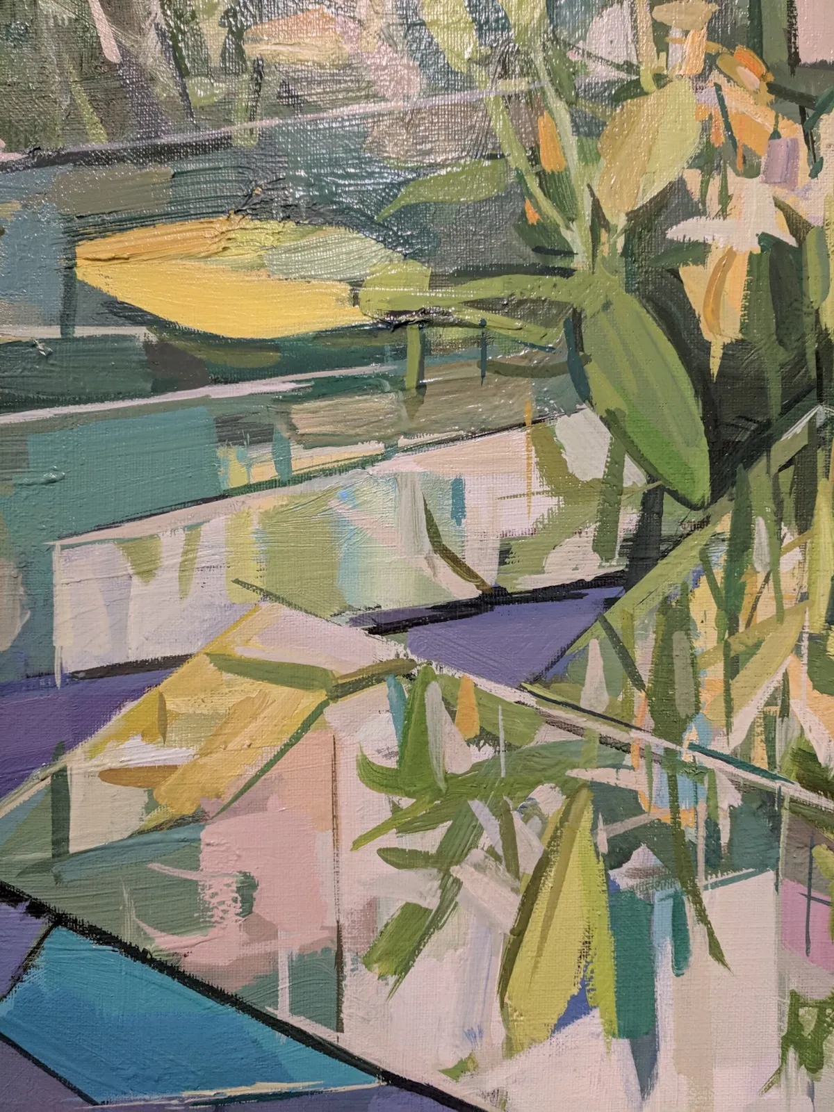 Francis Sills, Flowers (reflected), 2018