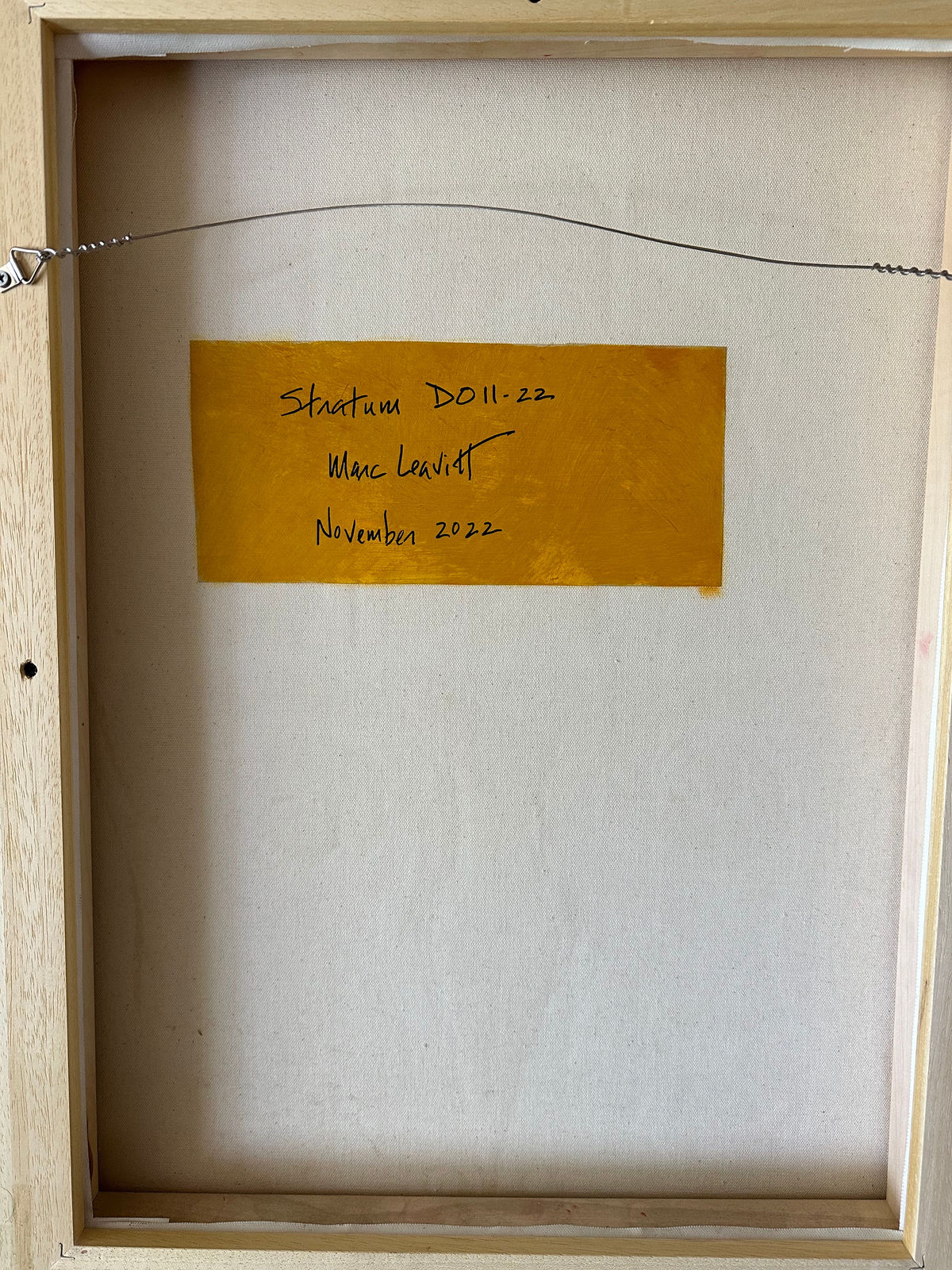 Marc Leavitt, Stratum DO11-22, 2022