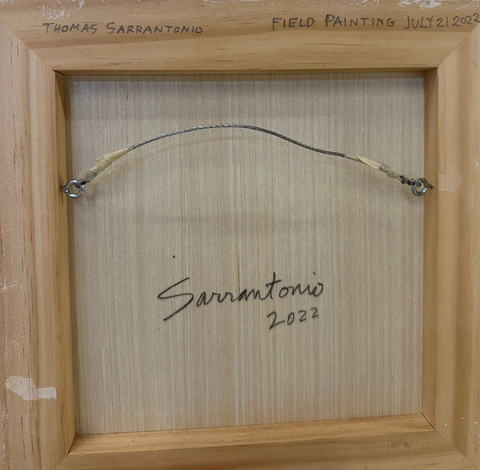 Thomas Sarrantonio, Field Painting July 21, 2022