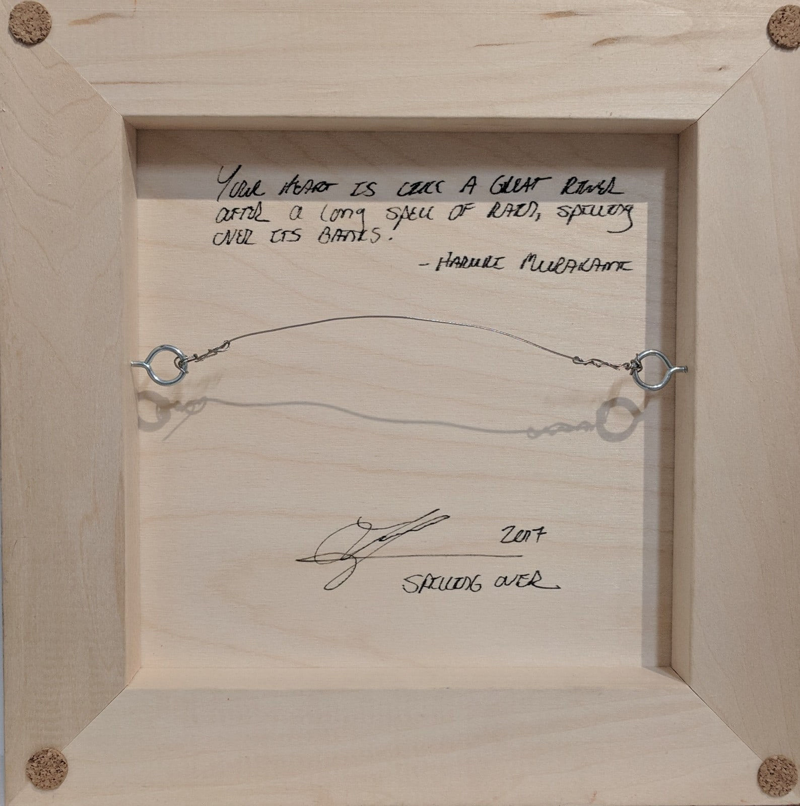 Lorraine Glessner, Spilling Over, 2017