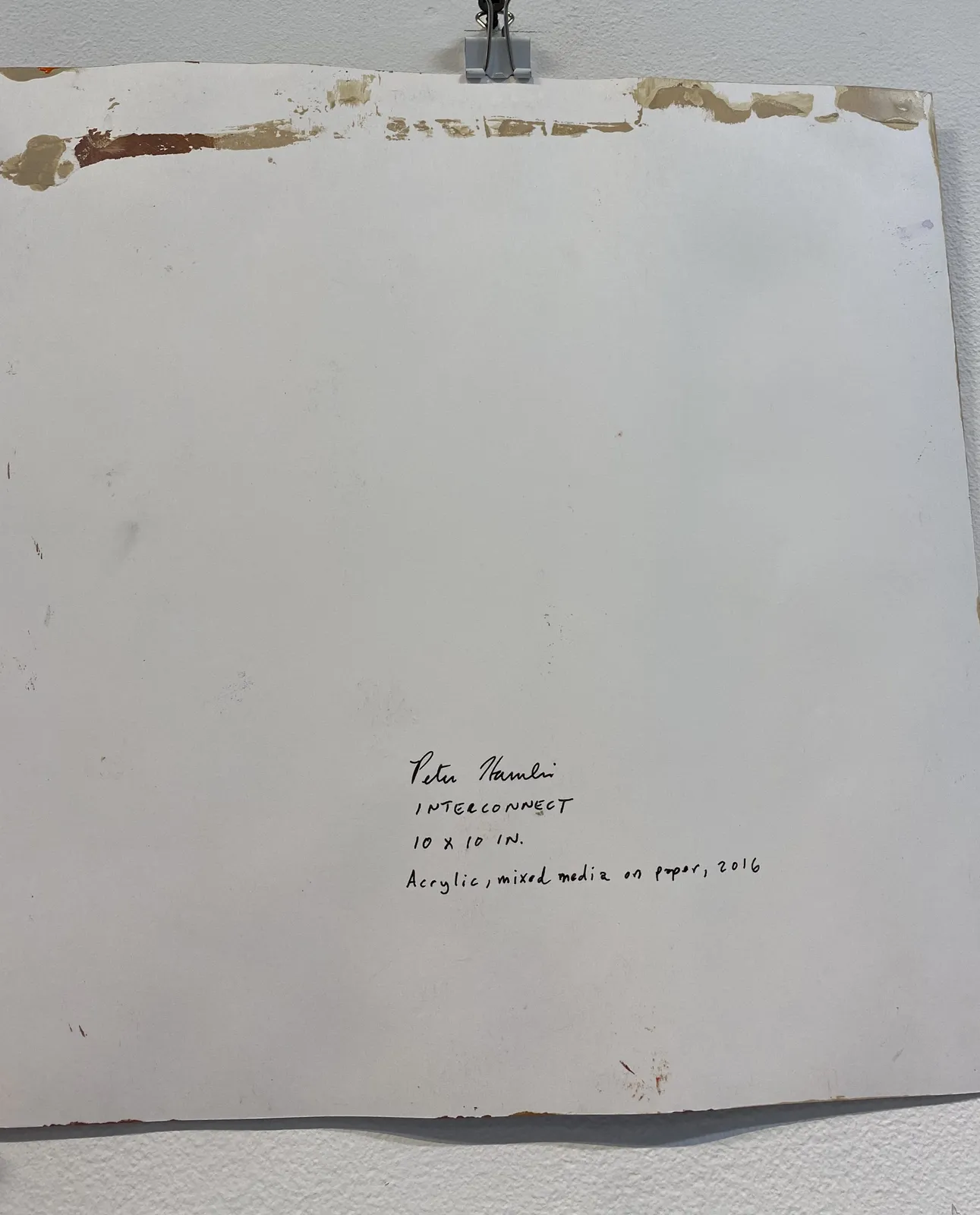 Peter Hamlin, Interconnect, 2016