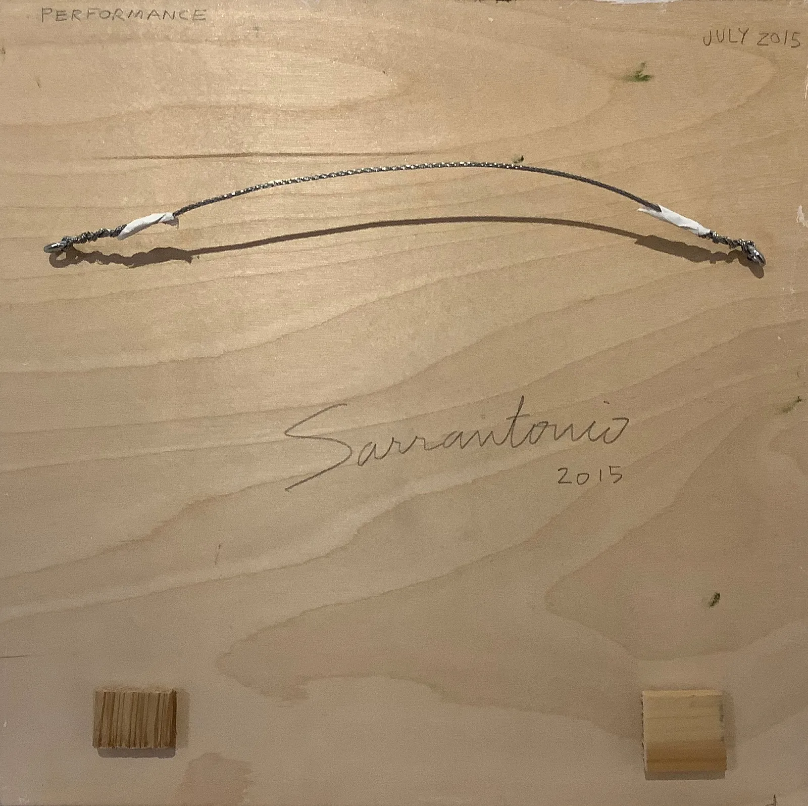 Thomas Sarrantonio, Performance, 2015