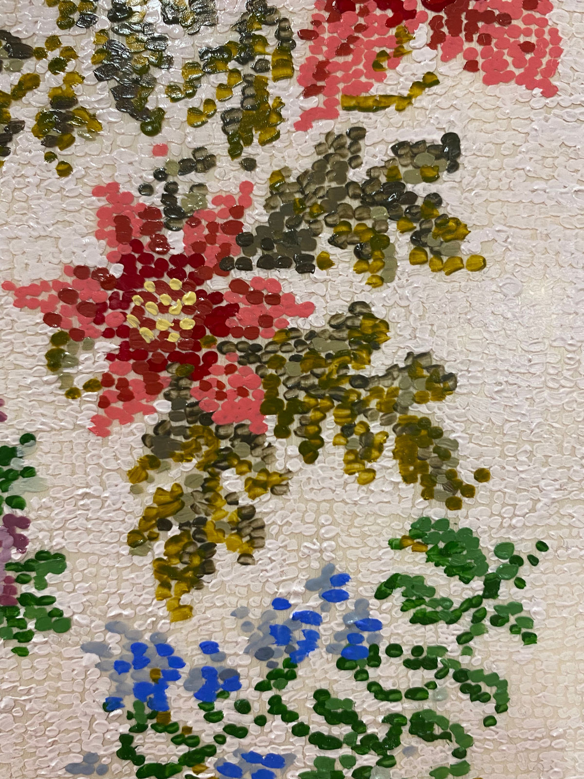 Kirstin Lamb, After Floral Cross Stitch Pattern with Poinsettias, 2021