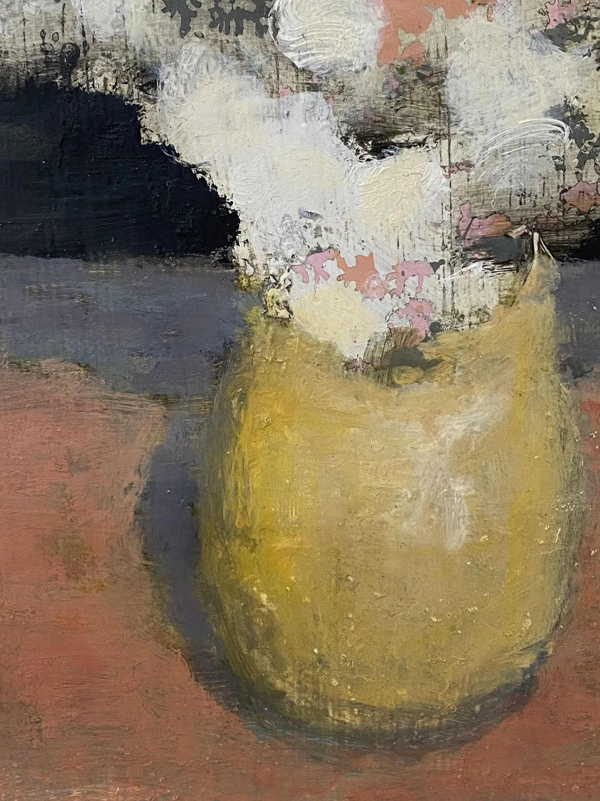 David Konigsberg, Bouquet In Yellow Vase, 2021