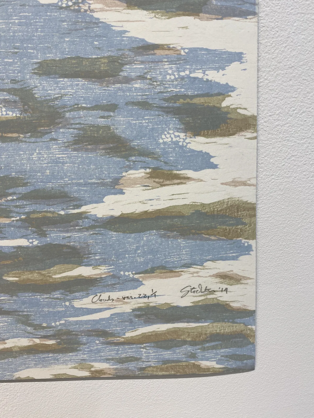 Eve Stockton, Clouds variation 22, 2014