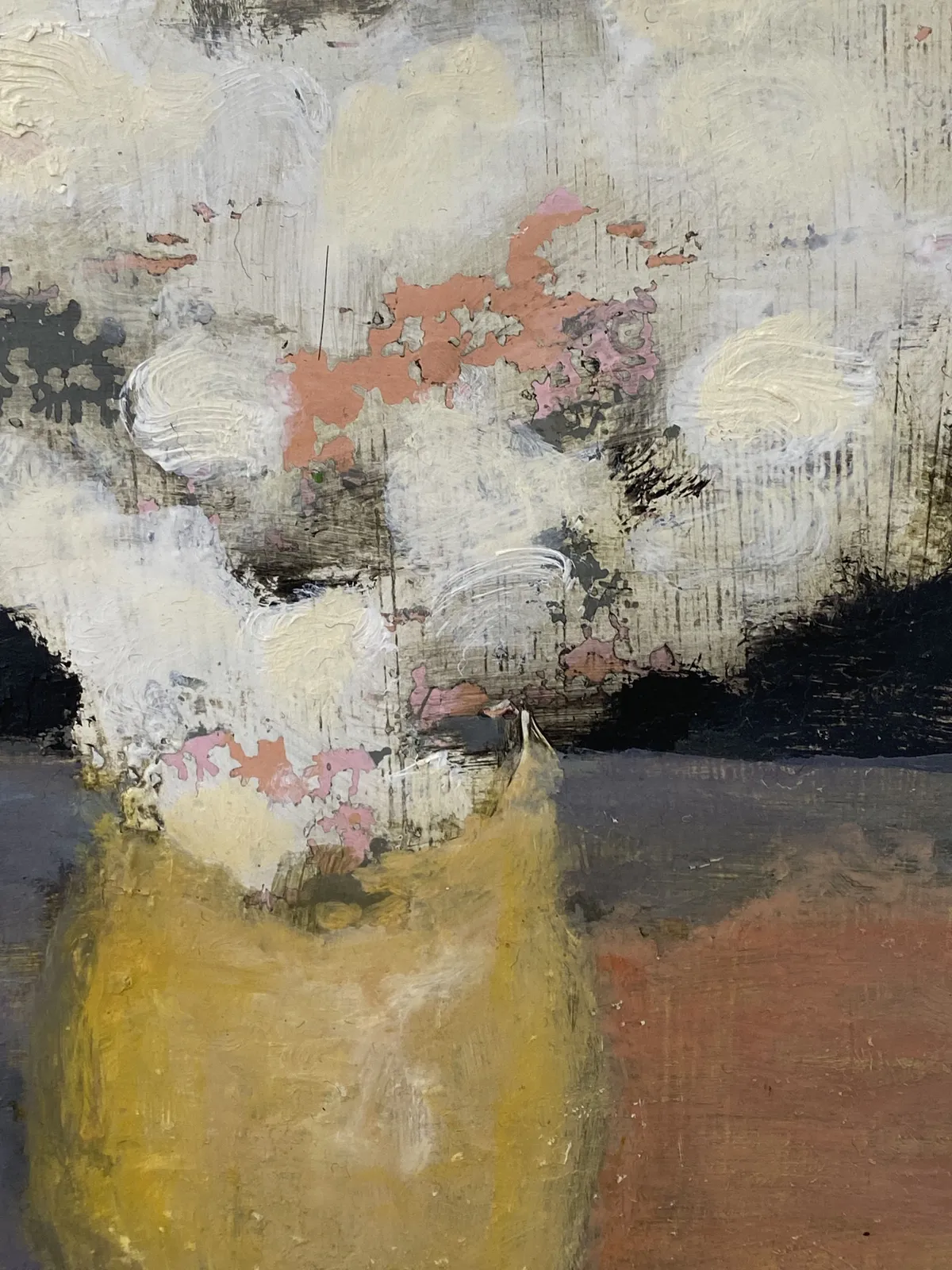 David Konigsberg, Bouquet In Yellow Vase, 2021