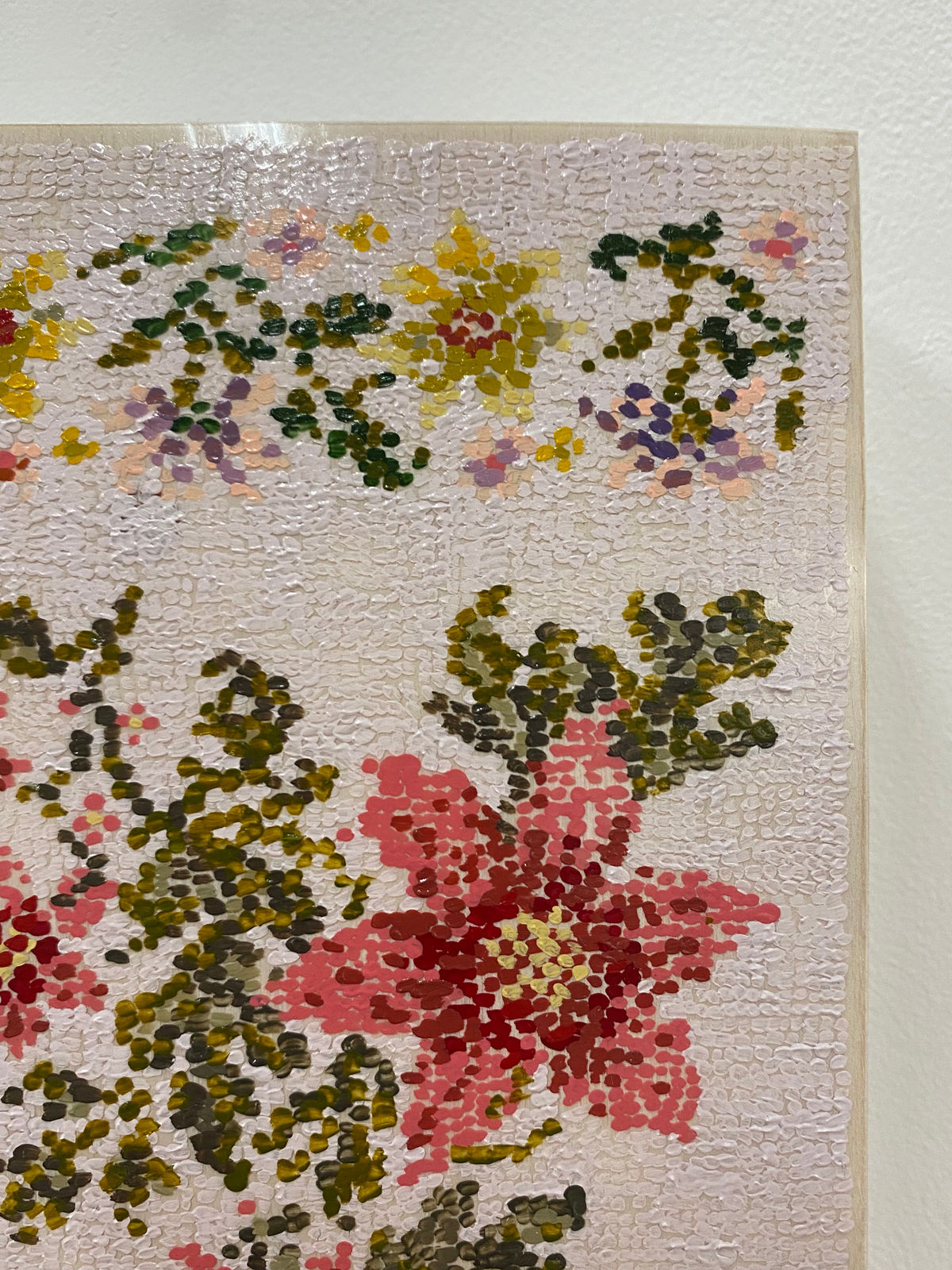 Kirstin Lamb, After Floral Cross Stitch Pattern with Poinsettias, 2021