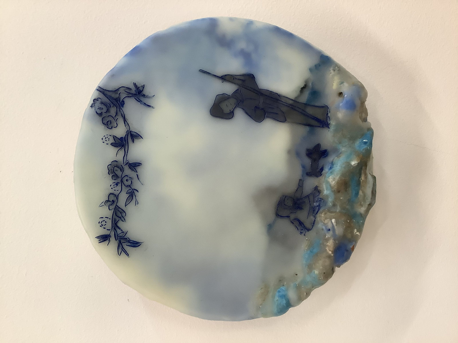 Cecile Chong, Mutual Friend (in blue), 2019