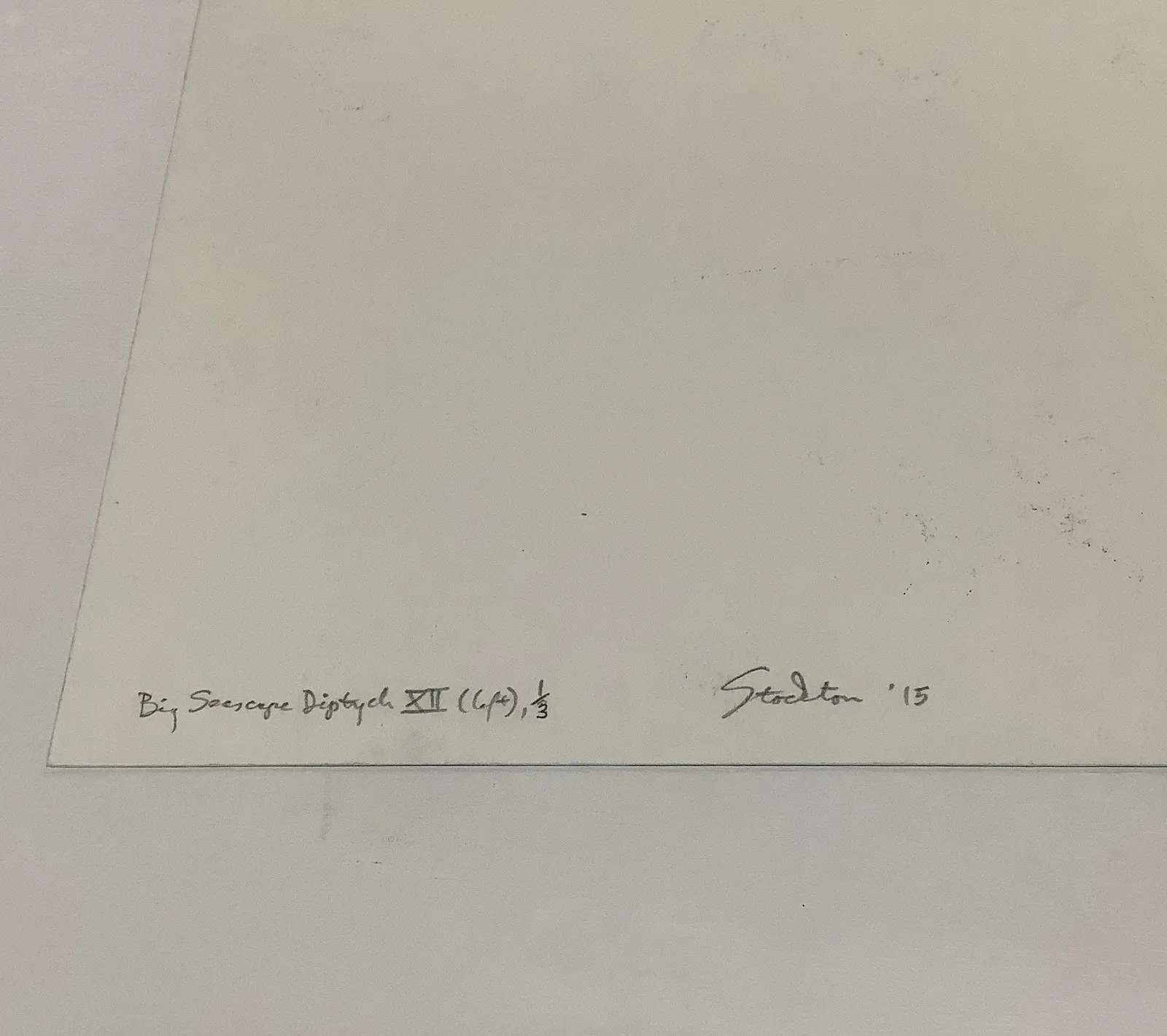 Eve Stockton, Big Seascape Diptych XII (left), 2015