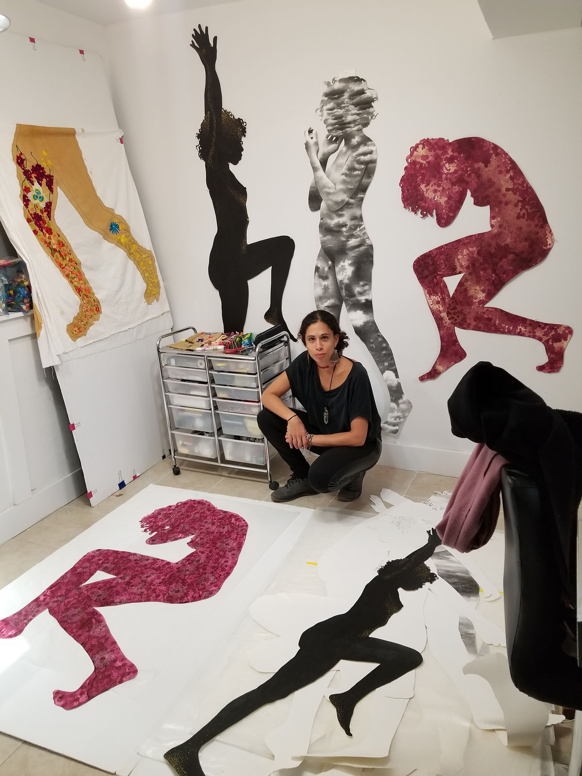 Jessica Maffia, Jessica Maffia in her studio, 2020