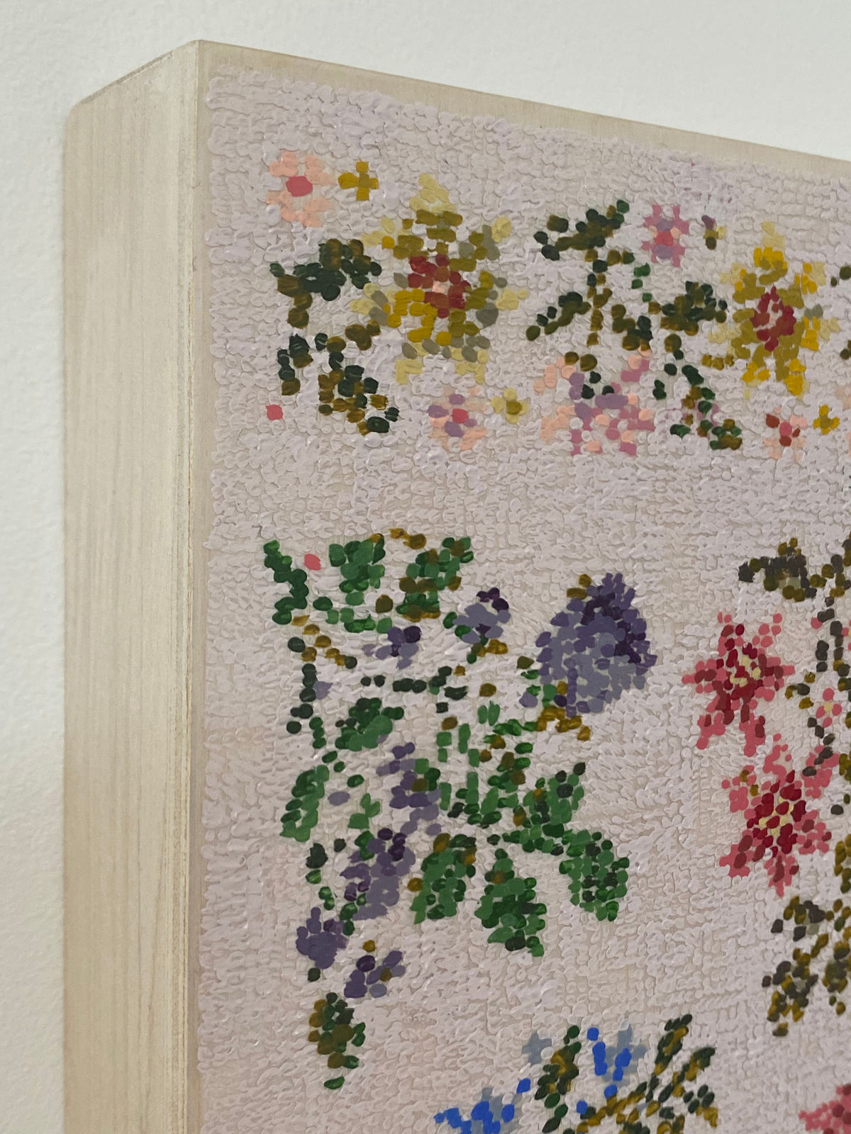 Kirstin Lamb, After Floral Cross Stitch Pattern with Poinsettias, 2021