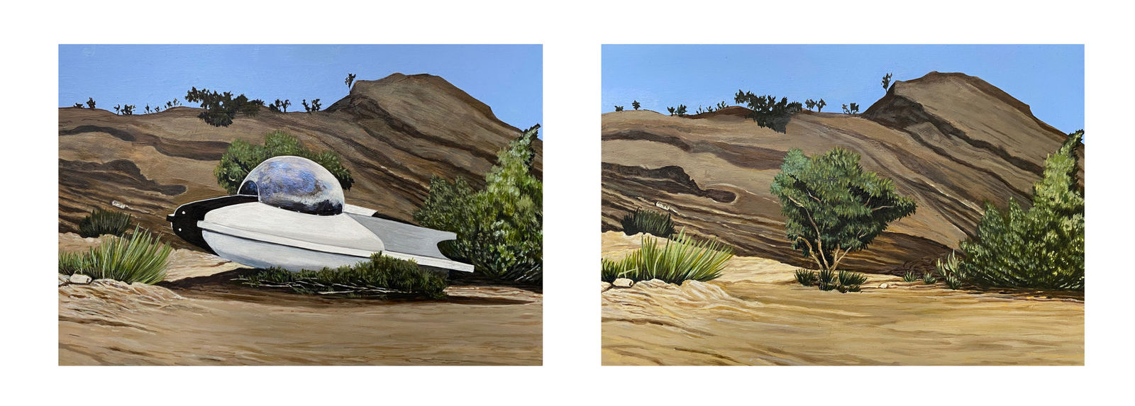 Stephen Loughman, Lazarus (diptych), 2021