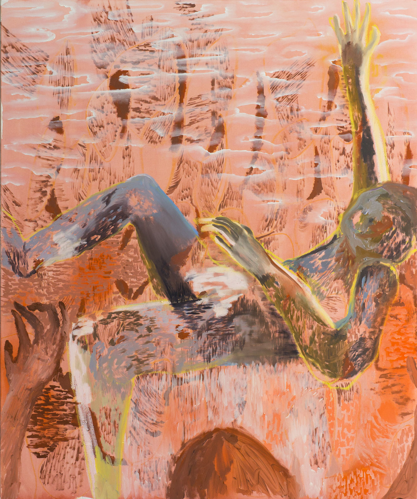 Eleanor McCaughey, Smoothing out the edges of moons, slowed by fog, 2025