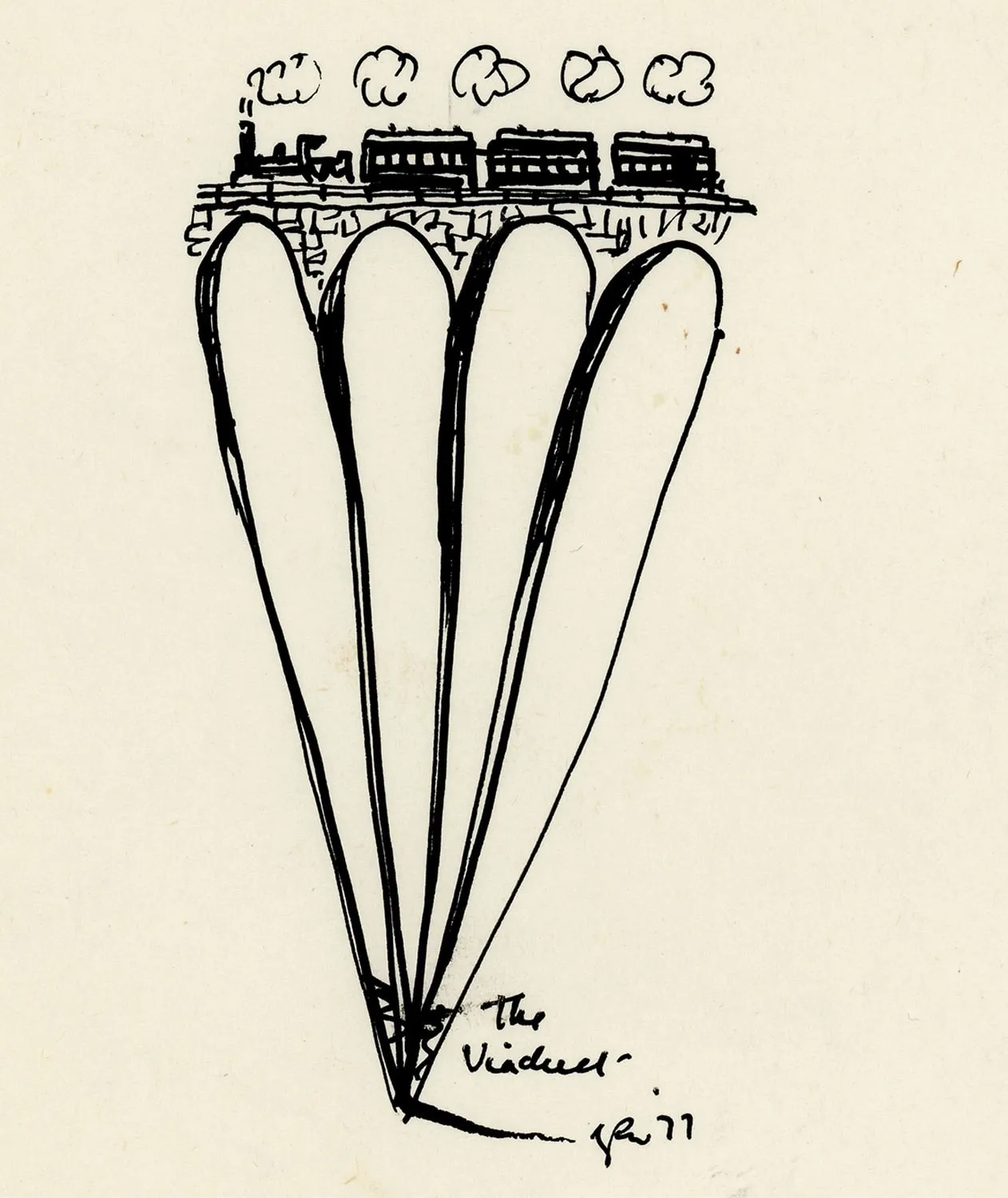 George Wyllie, The Viaduct, 1977