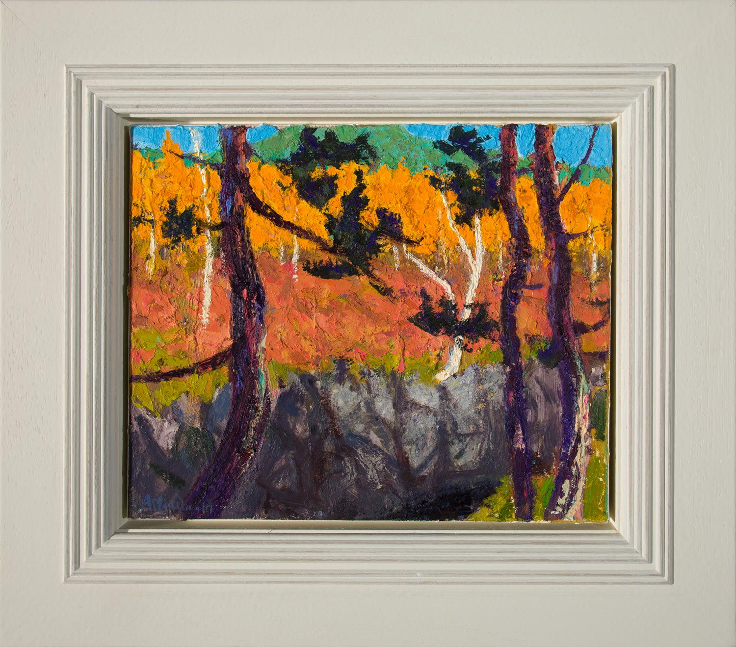 Allan MacDonald, three pines, Cannich, 2021