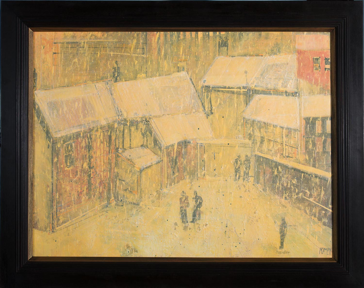 Robert McAulay, Back Court Gathering i, 2020