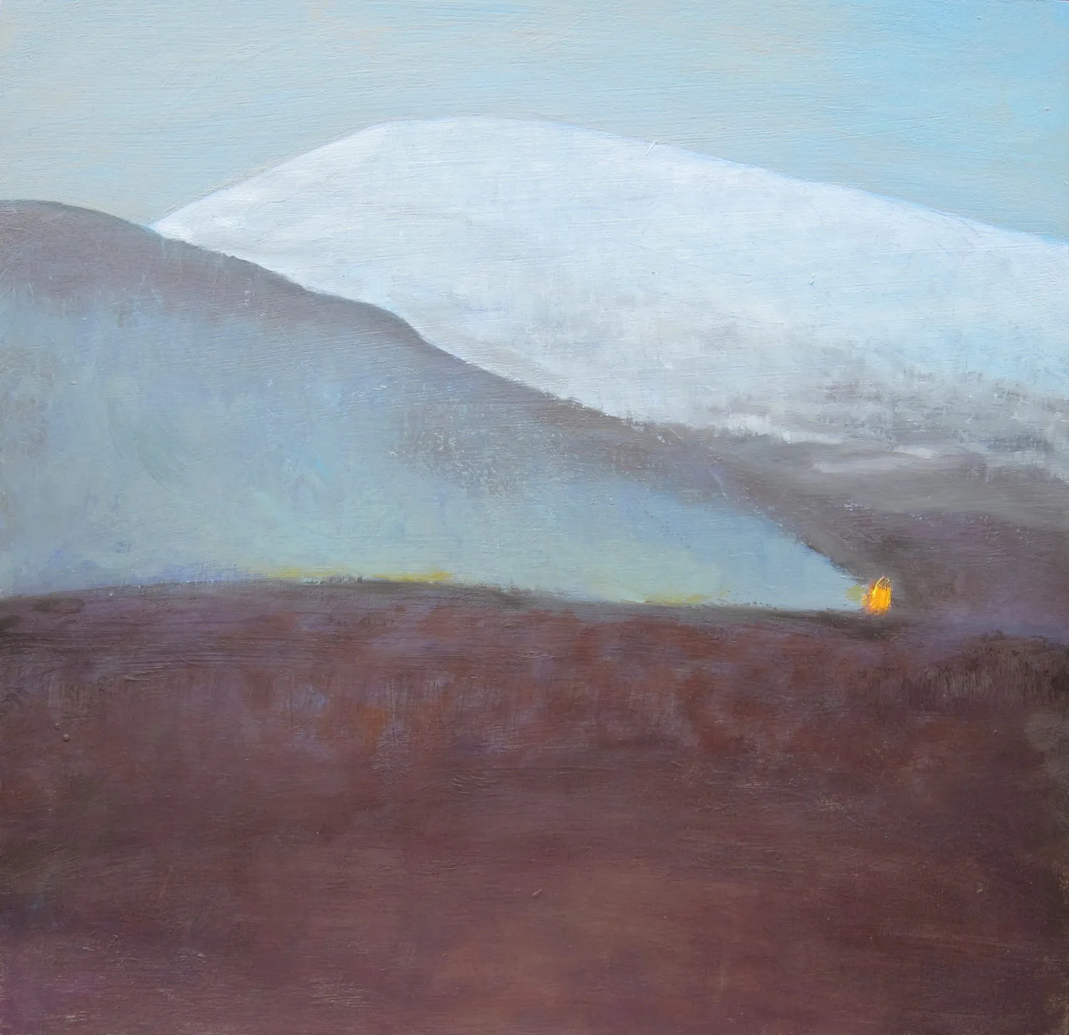 Jane MacNeill, Snow Mountain with Burning Heather