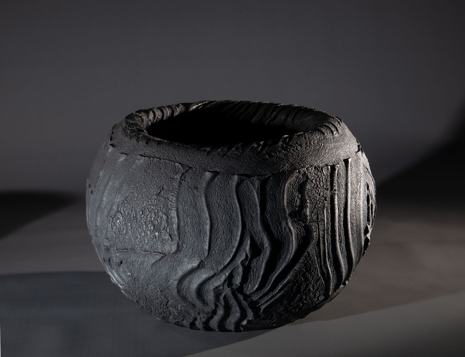 Patricia Shone, Erosion Bowl | bowl of night, 2020