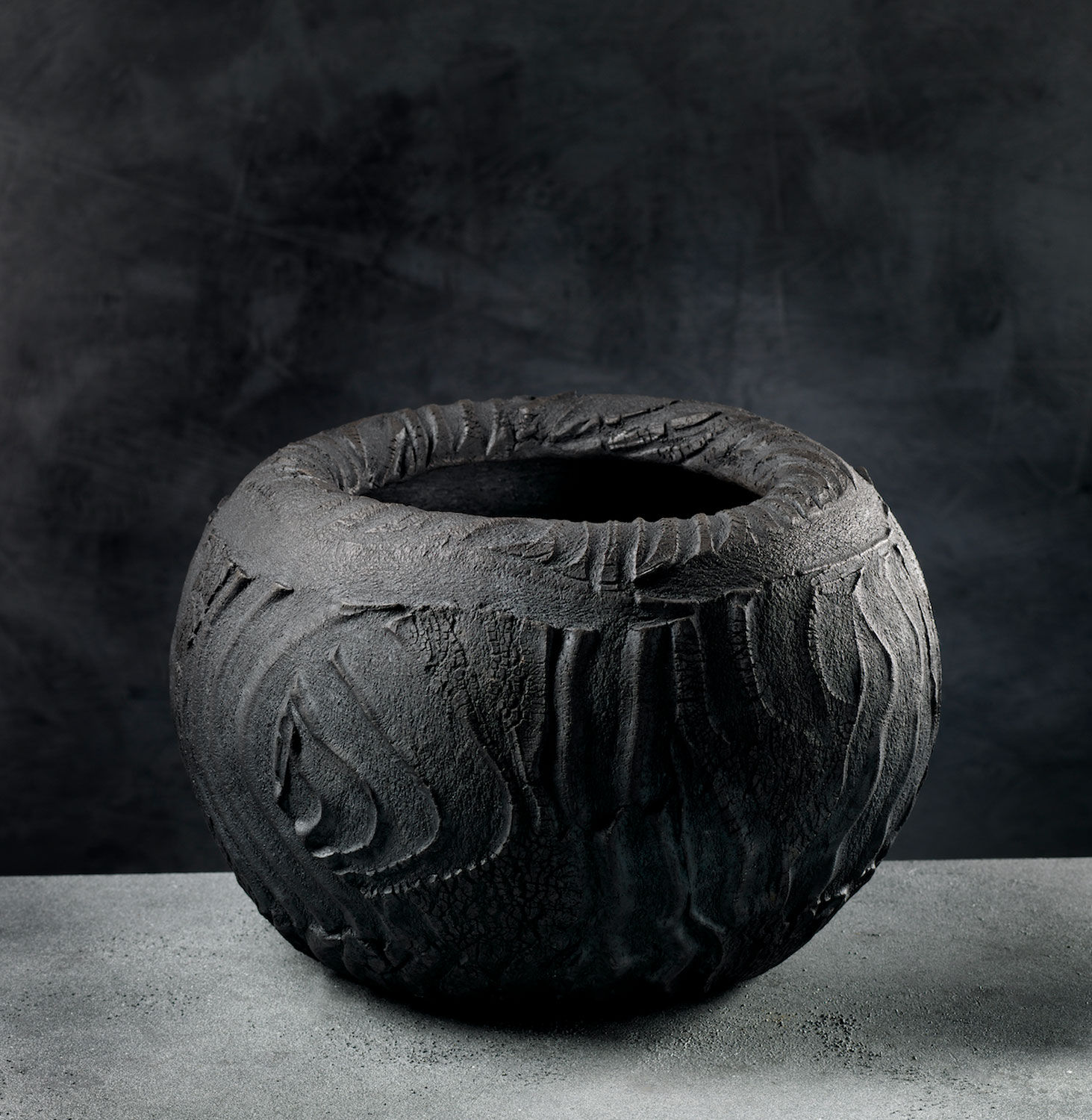 Patricia Shone, Erosion Bowl | bowl of night, 2020
