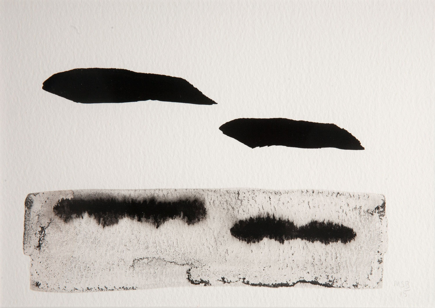 Mary Bourne, Two Clouds over Sea