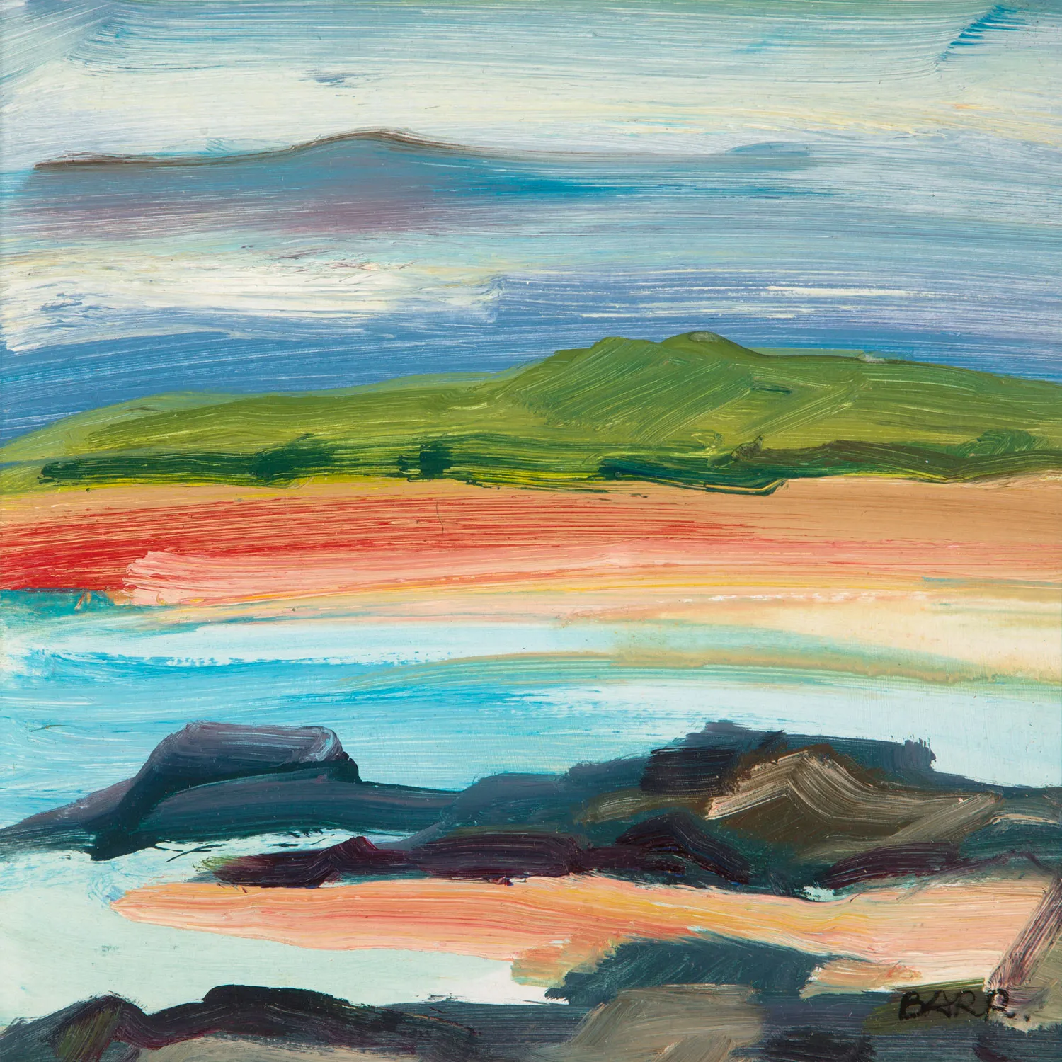 Shona Barr, Rocks at Forvie Beach, 2019