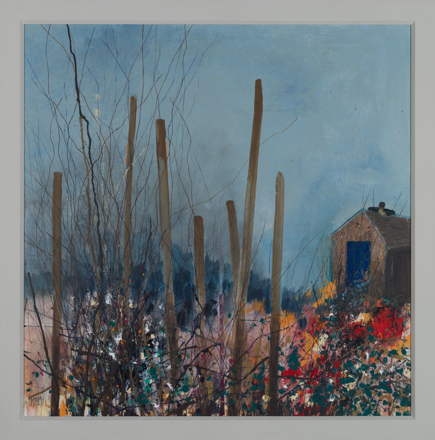 Robert McAulay, Big Blue Door (Shed Series), 2025