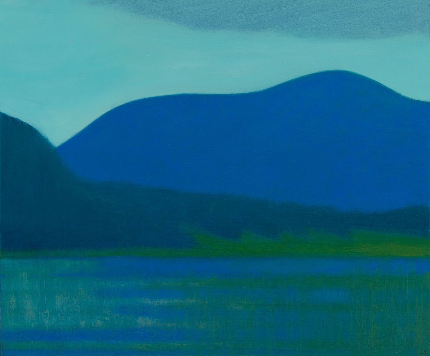 Jane MacNeill, Blue and green, Loch Pityoulish, 2025