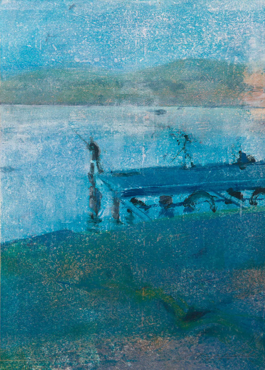Kate Downie RSA, Dusk Fisherman, Bicheno