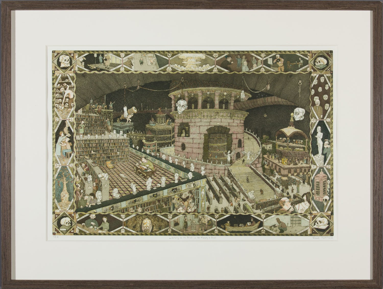 Robert Powell, Library of the Blind or Memory of Babel, 2022