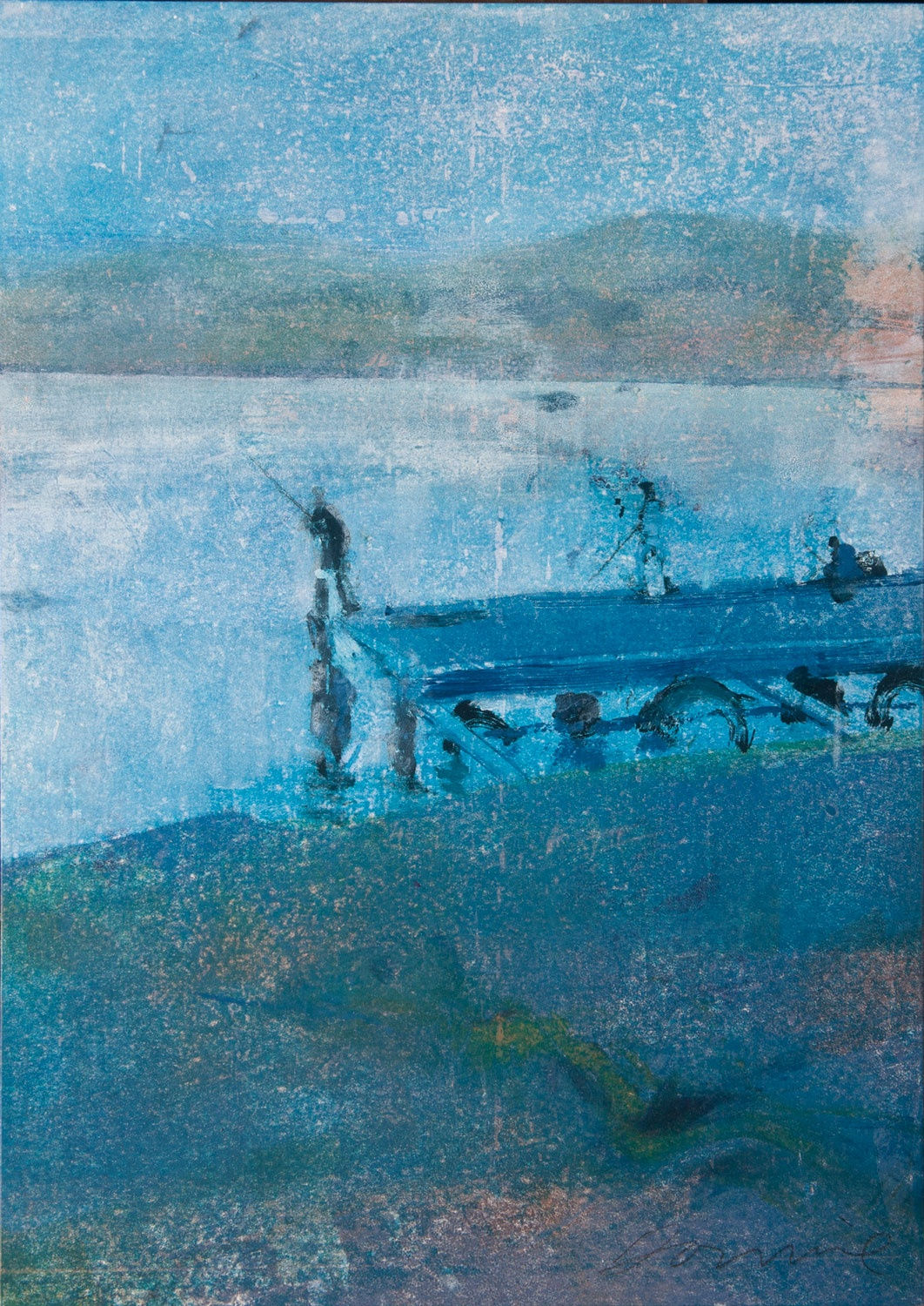 Kate Downie Dusk Fisherman, Bicheno