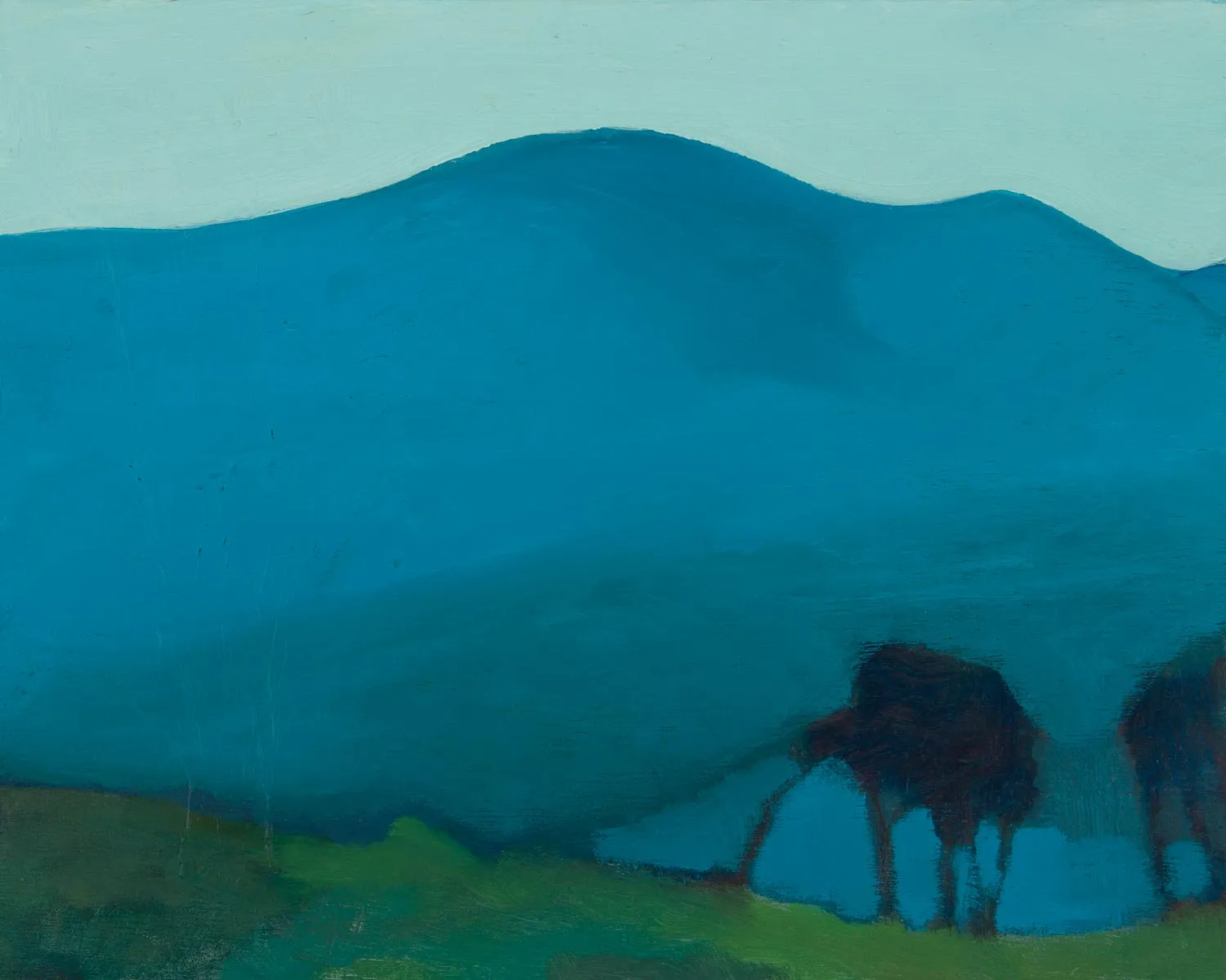 Jane MacNeill, Study in blue (Loch Morlich and Cairn Gorm), 2021