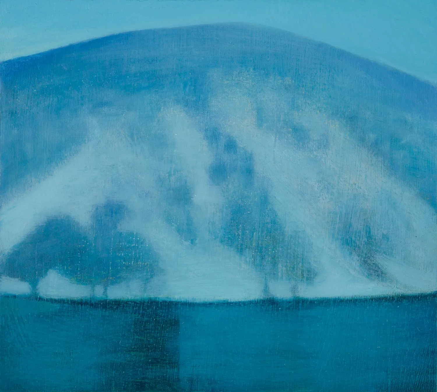 Jane MacNeill, Snow on the hill above the Green Lochan (Creag nan Gall), 2021