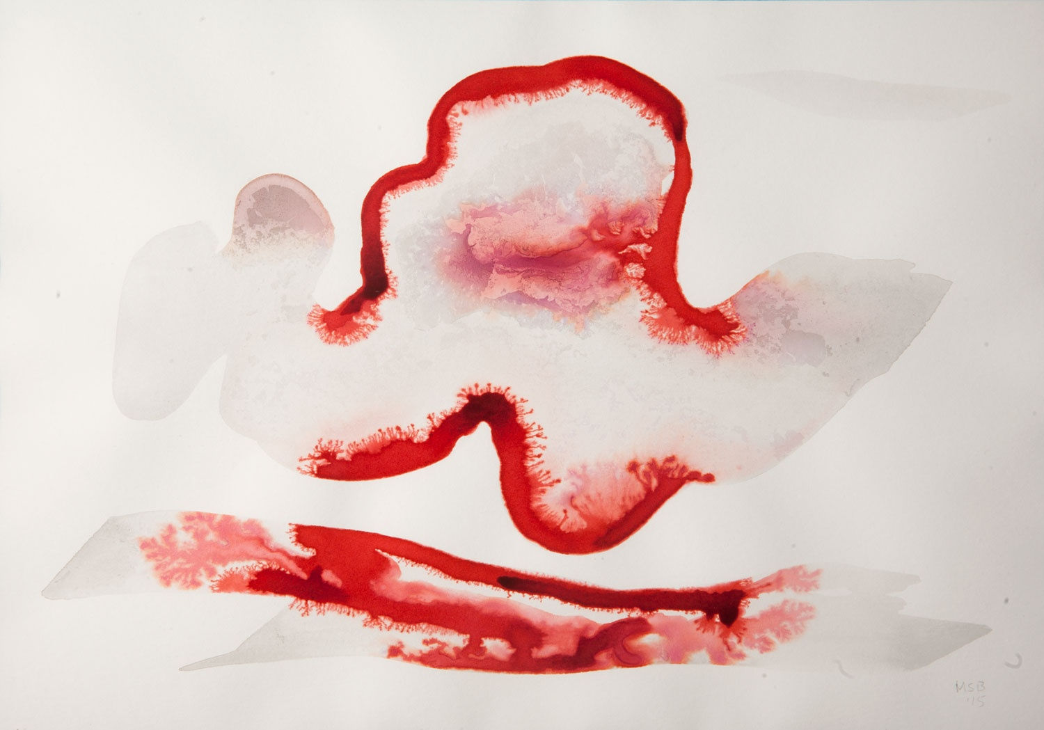 Mary Bourne, Red Cloud over Sea, 2016