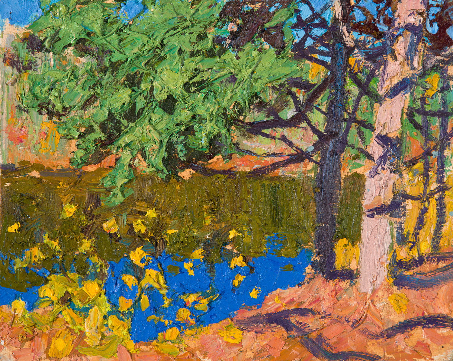 Allan MacDonald - Blue and Gold, Oxtongue River