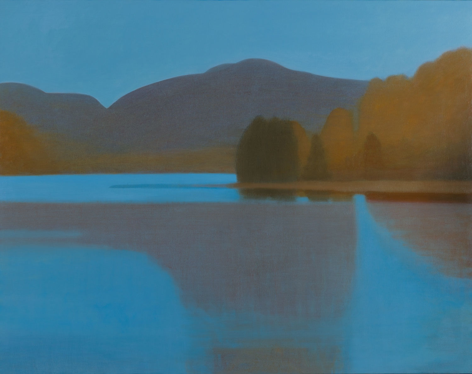 Jane MacNeill, Copper and blue, Loch Pityoulish, 2025