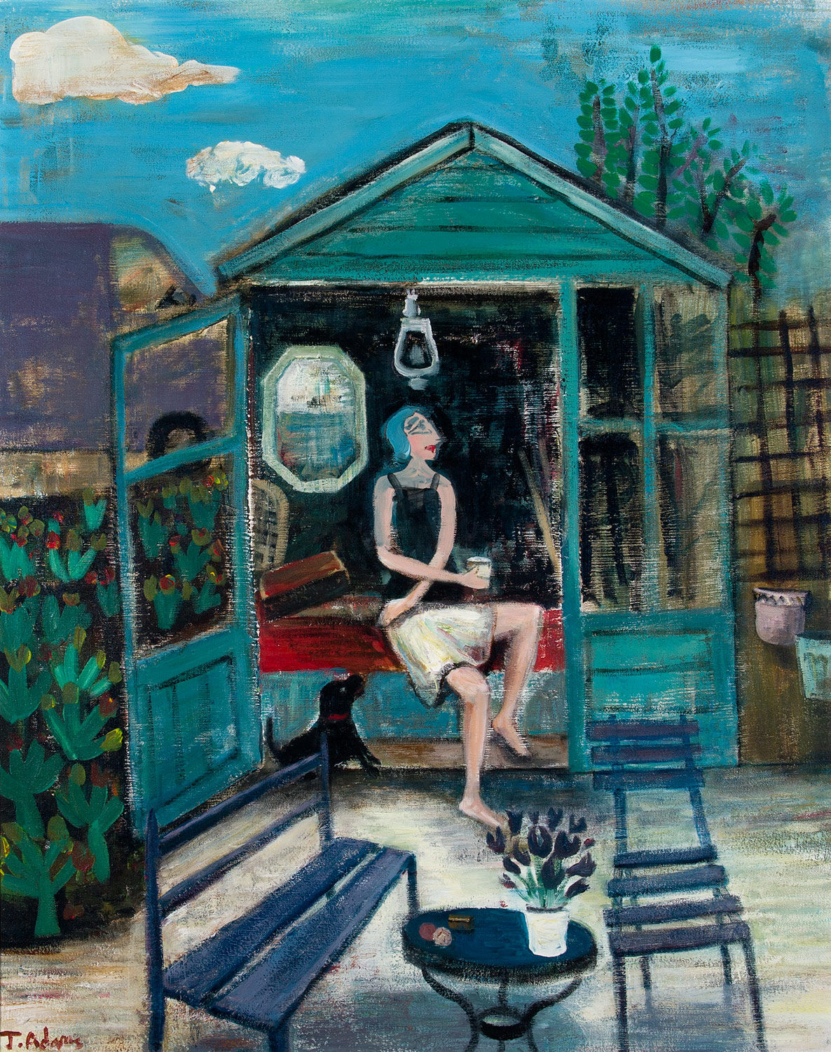 James Newton Adams, The she shed