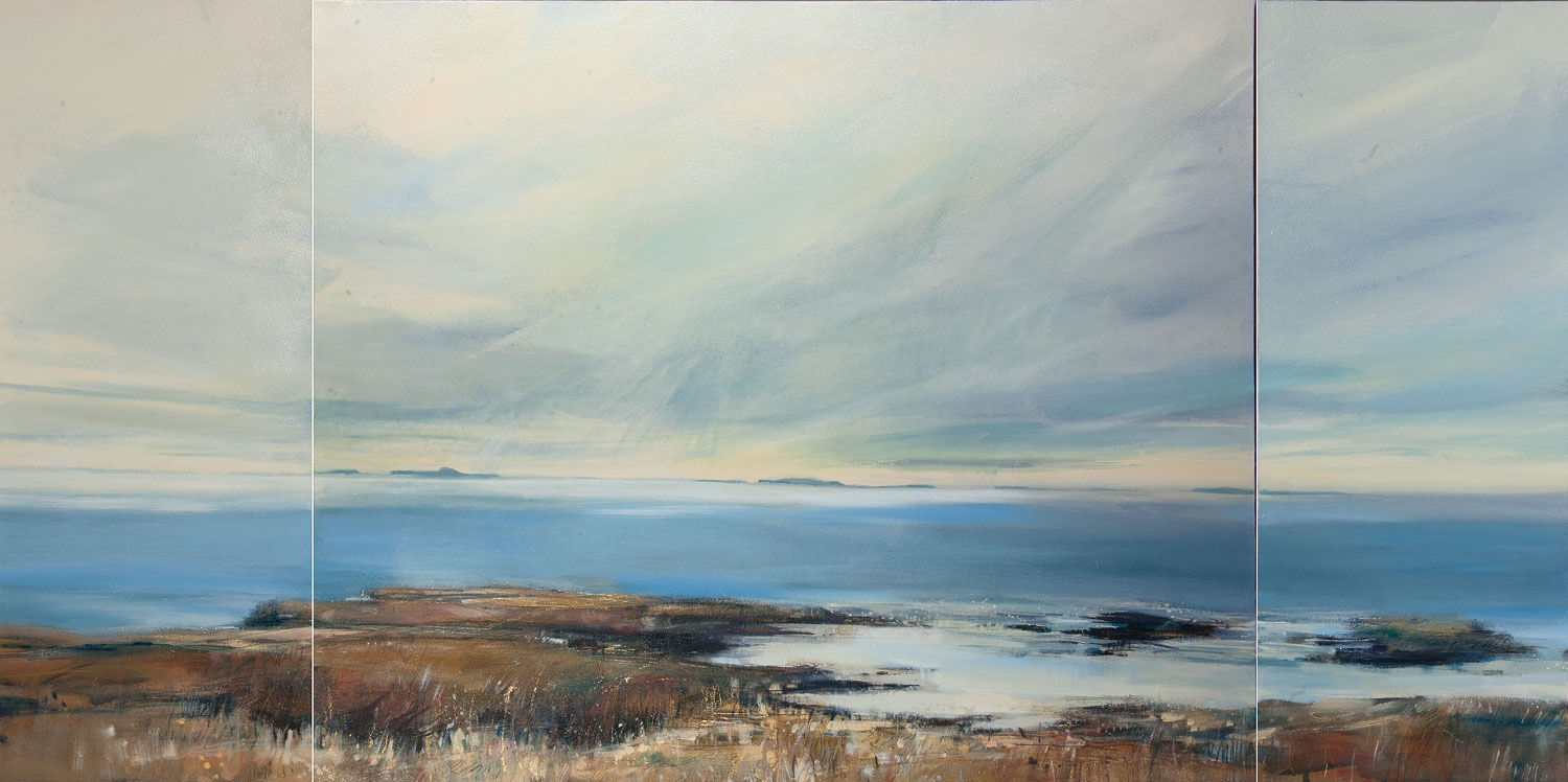 Sarah Carrington, Spring Light over Staffa and the Treshnish Isles