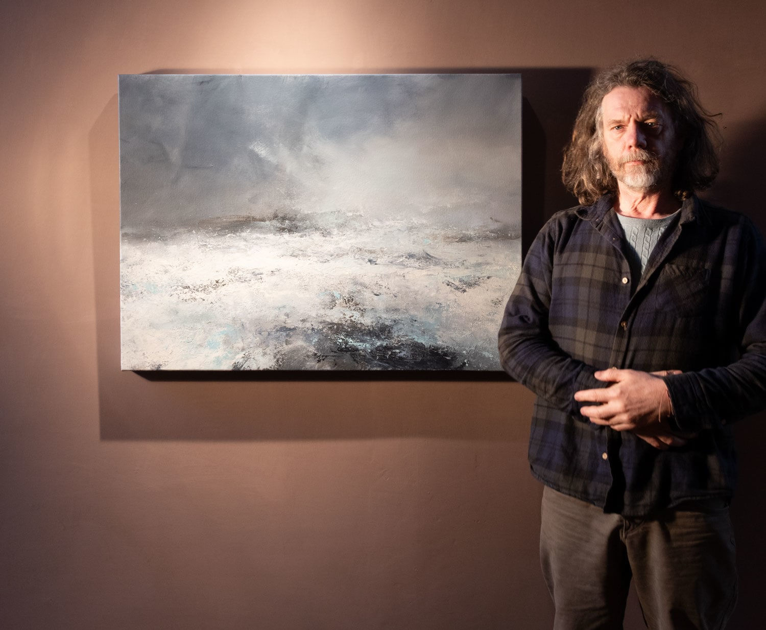 Janette Kerr, Approaching Storm, Foula Disappearing, 2024