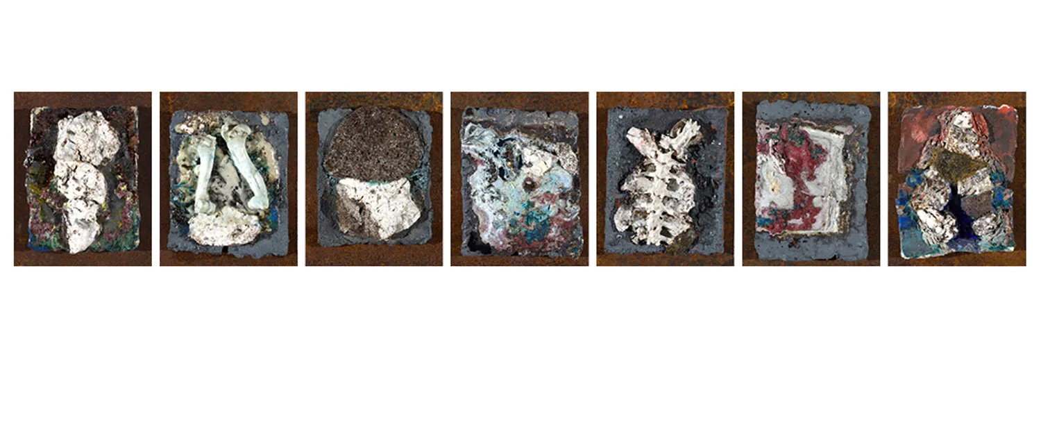 Lotte Glob, Rock, bone and stone meltdown Polyptych, 2026