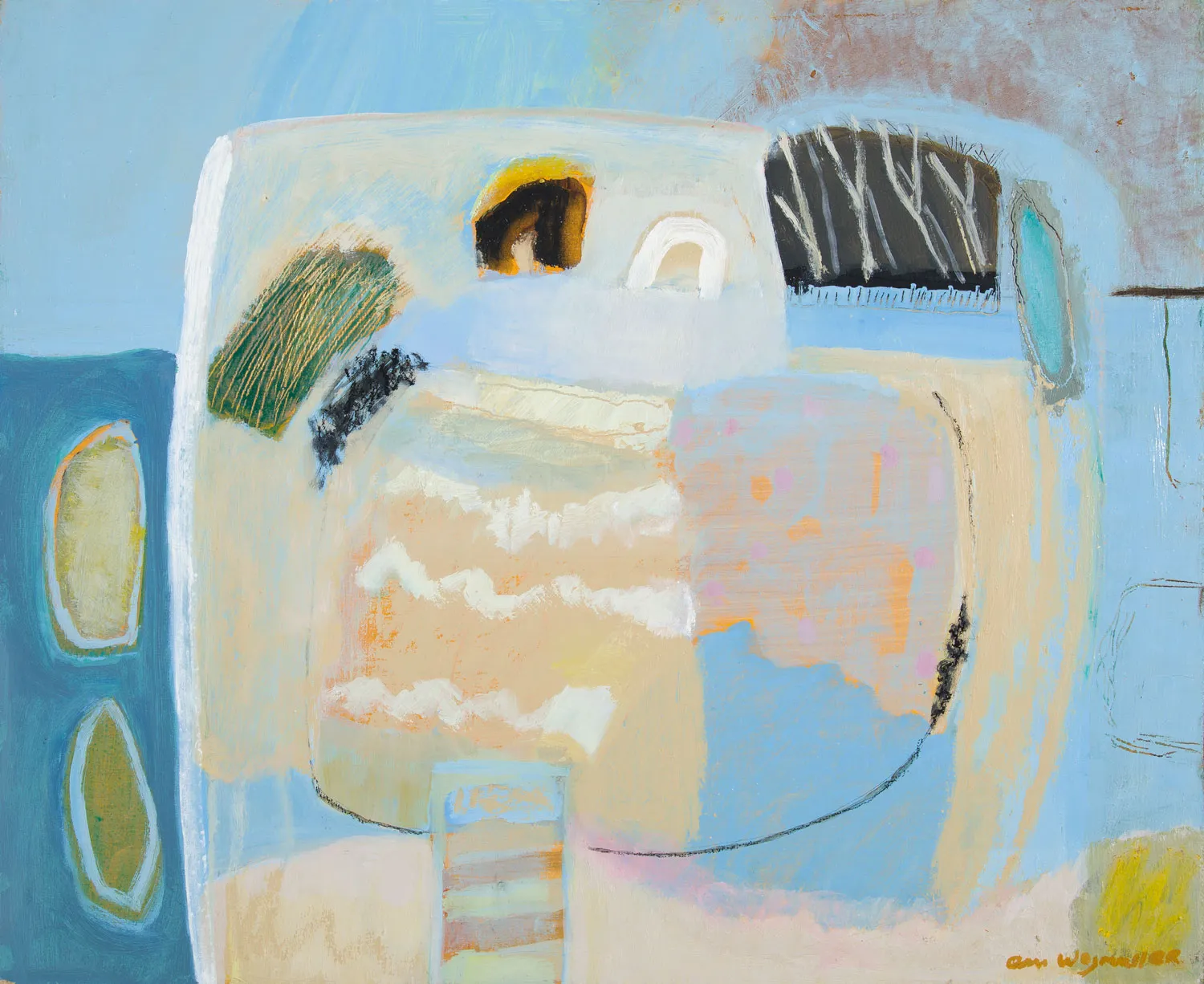 Ann Wegmuller - trees by the shore