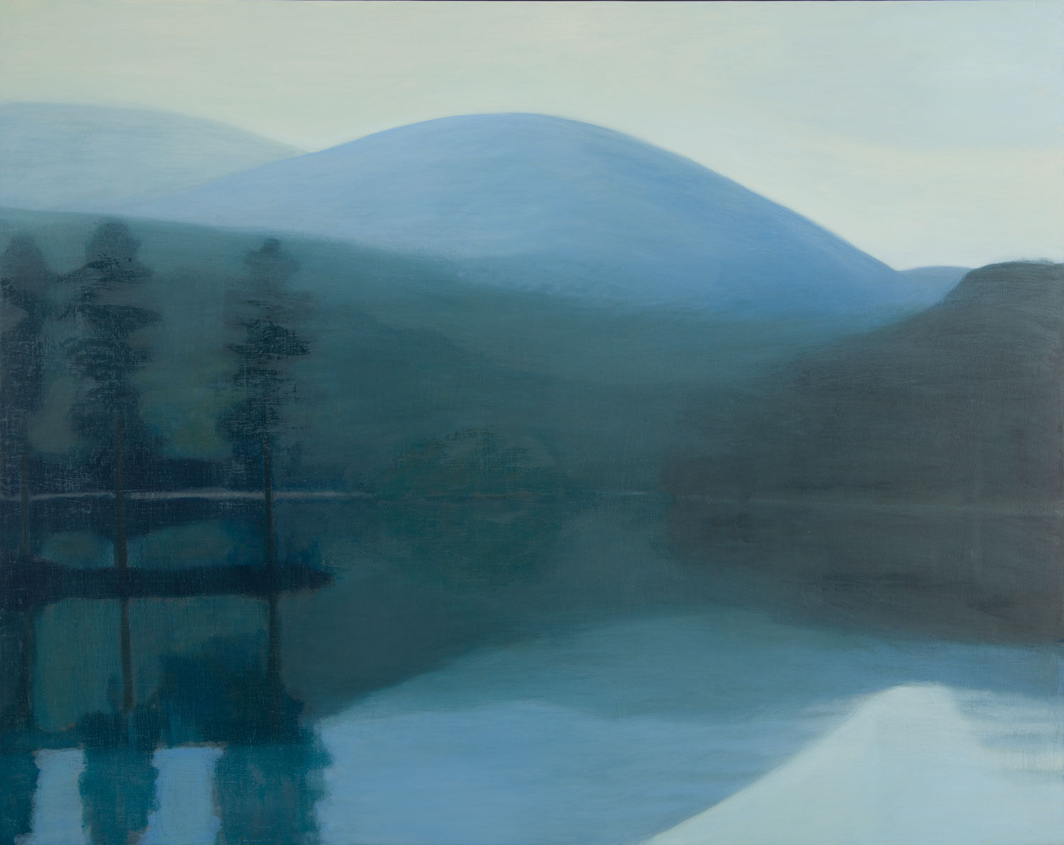 Jane MacNeill, Loch with Hidden Island (Loch an Eilein), 2019