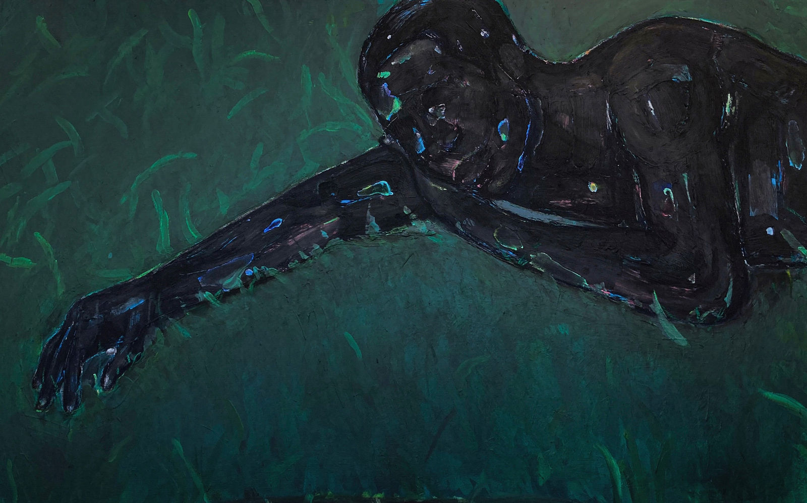 Stephen Price, The teal grass, 2022