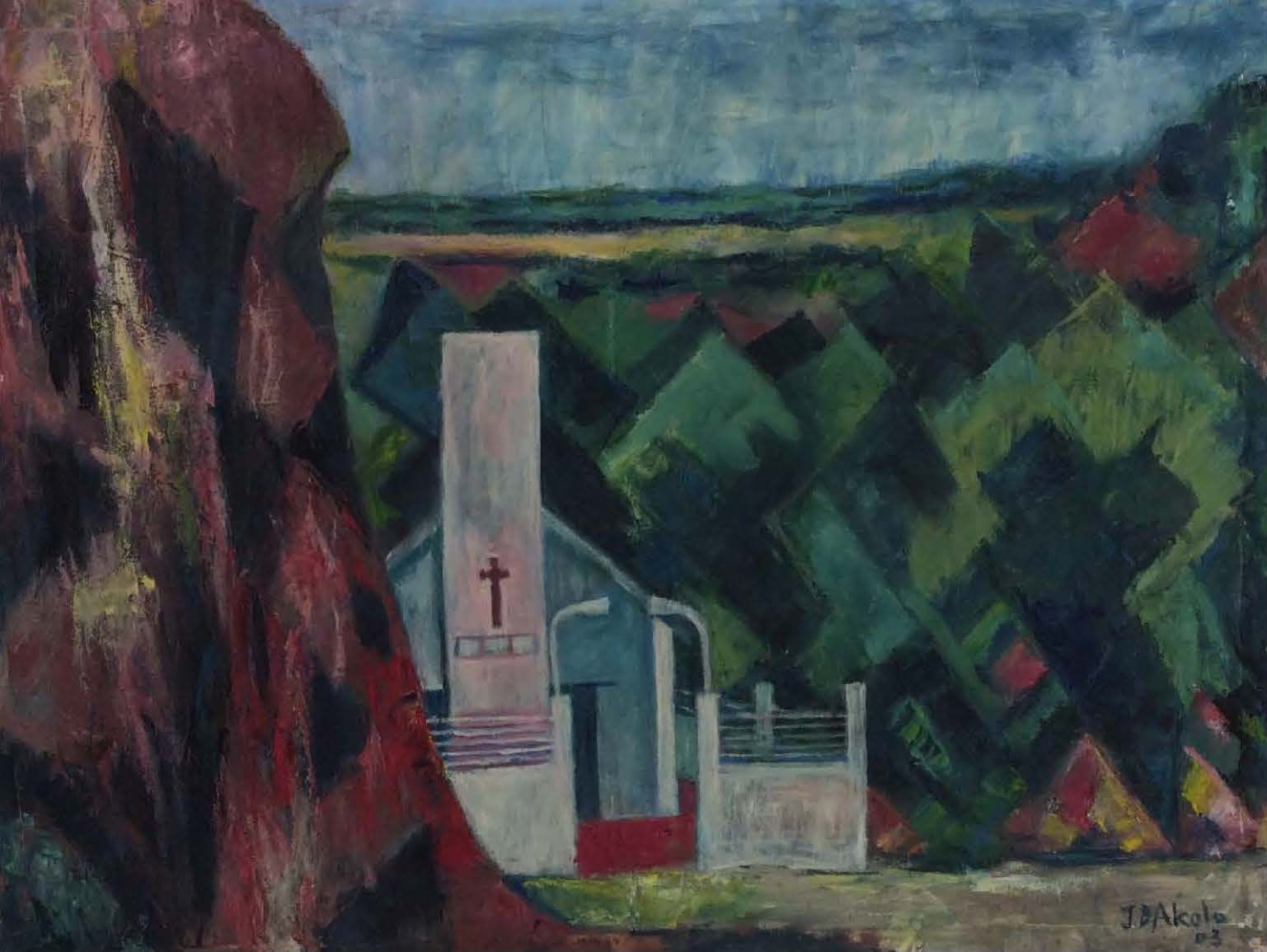 Jimo Akolo, ECWA Church building in the early 60’s at Egbe, 2003